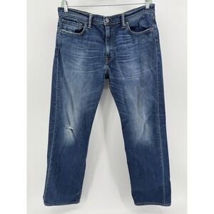 Levi's 541 Size 36x32 Denim Jeans Regular Fit Straight Leg Distressed Red Tab